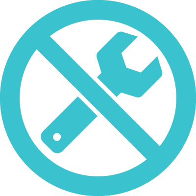 工事不要のアイコン